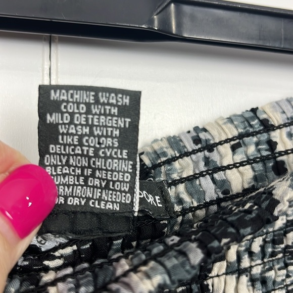 Chelsea & Theodore Womens Skirt XL Blue White Pull-On Stretch Waist Maxi Layers - Picture 5 of 10